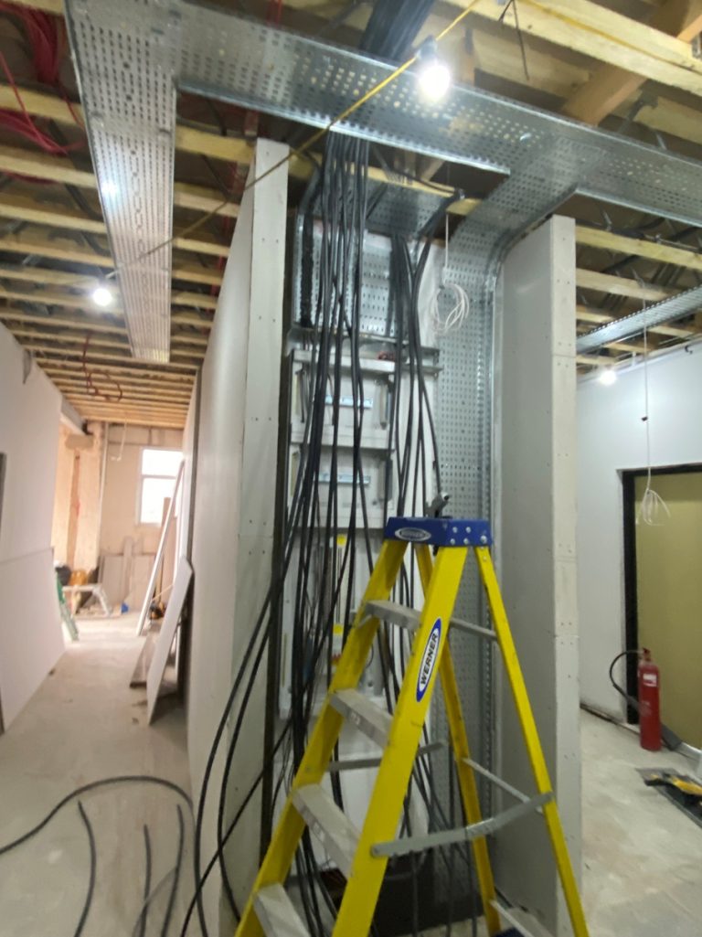 Three phase distribution board in progress