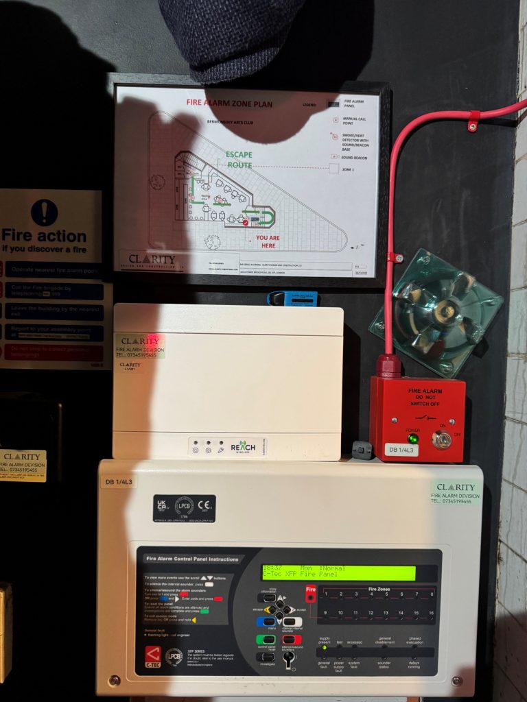 C-tec Hybrid fire alarm mains and wireless system installed